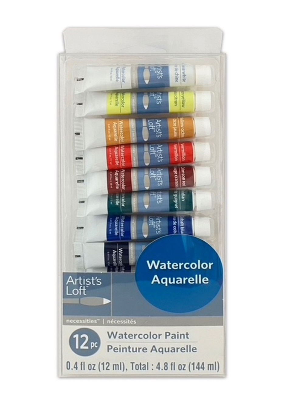 Artist's Loft 12 pc Watercolor Paint Set - 12-Color Assortment NEW